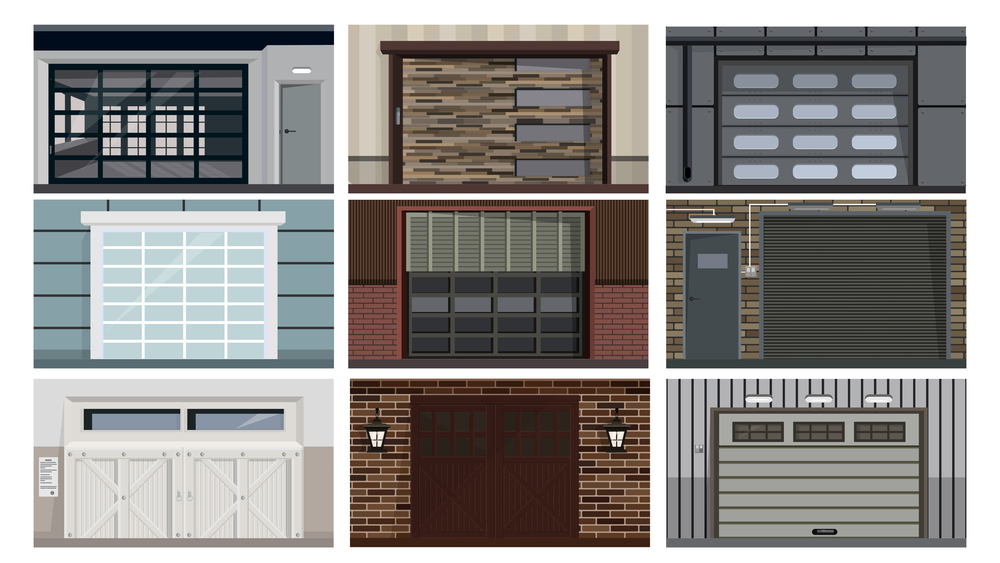 trendy modern garage doors